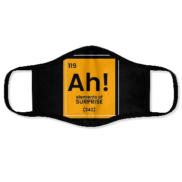 Discover Ah Element of surprise funny Chemist merch funny c Face Masks