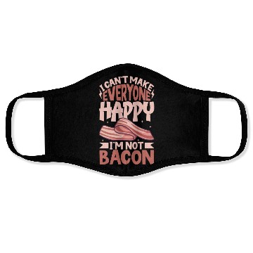 Discover Bacon Lover Funny Bacon Famous Food Keto Diet Face Masks