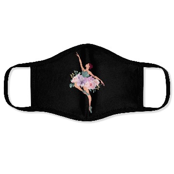 Discover Ballet Dancer Dance Girl Ballerina Face Masks