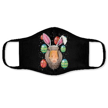 Discover Easter Bunny duck Funny Farmer Easter duck Face Masks
