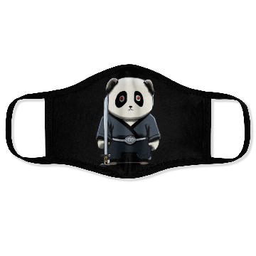 Discover Samurai panda Face Masks