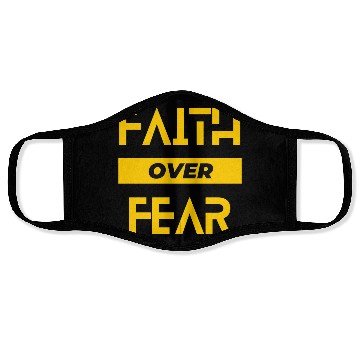 Discover faith over fear Face Masks