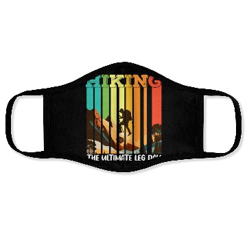 Discover Hiking the ultimate Leg Day Mountain lover Face Masks