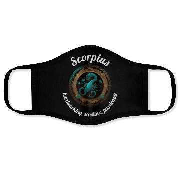Discover Scorpius Zodiac Sign Scorpio Astronomy Face Masks