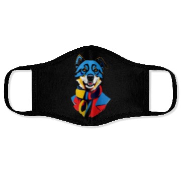 Discover Dog colorful Face Masks