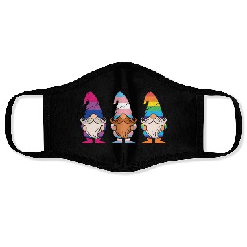 Discover Cute Gnomes Elf LGBTQ Rainbow LGBT Pride Month Face Masks