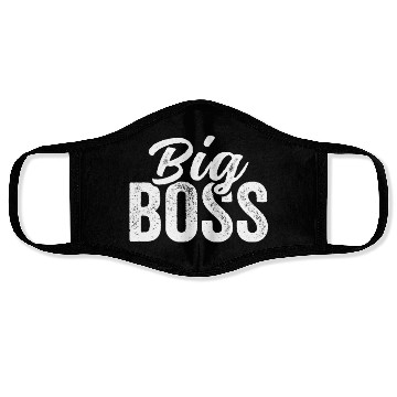 Discover Big Boss Matching Design for Mom or Daddad fathers Face Masks