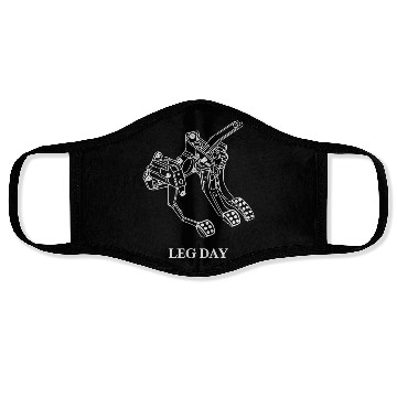 Discover Leg Day - Auto - Funny Gift Idea Face Masks