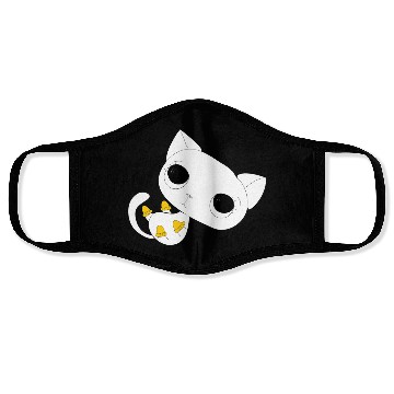 Discover black white kittens 04 Face Masks