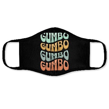 Discover Gumbo Cajun Food Soup Lover Face Masks
