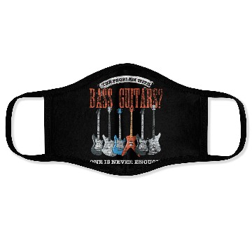 Discover Bass Guitar Grunge Face Masks