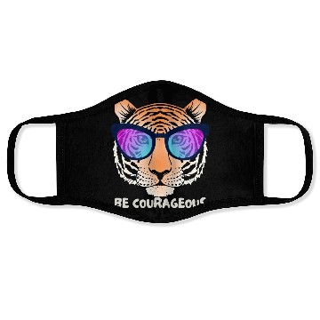 Discover Be Courageous like a Lion Face Masks