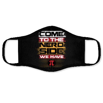 Discover Come To The Nerd Side We Have Funny Math Teacher H Face Masks