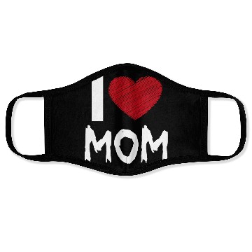 Discover I Love Mom Face Masks