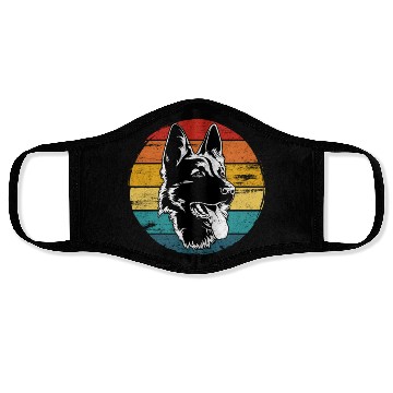 Discover German Shepherd Lovers Vintage Mom Dad Dog Pet Face Masks