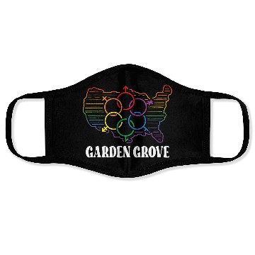 Discover Garden Grove Pride Month Pride Flag LGBT Community Face Masks