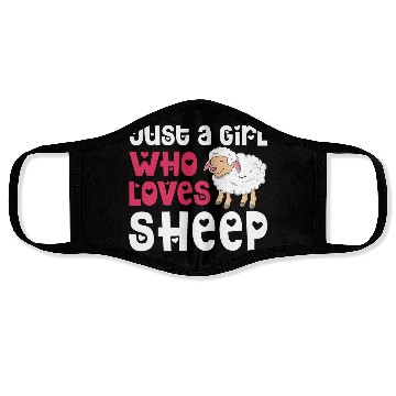 Discover Cool Sheep For Women Girls Lamb Lover Sheep Face Masks