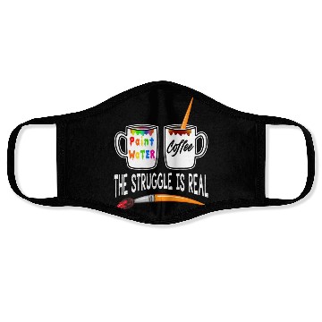 Discover Funny Art Teacher Painter Artist Paint Mug Coffee Face Masks