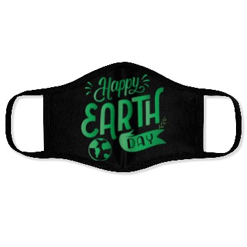 Discover Happy Earth Day design . Face Masks