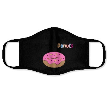 Discover Life is short, Eat more Donuts Face Masks
