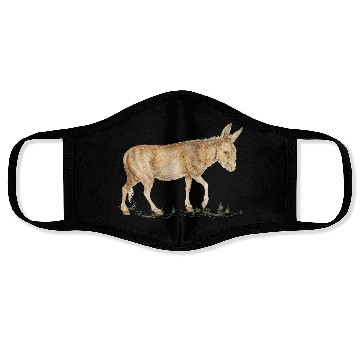 Discover Farm Donkey Animal Lover Zookeeper Mule Farmer Face Masks