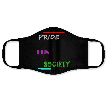 Discover PRIDE FUN SOCIETY Face Masks