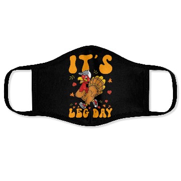 Discover Thanksgiving Turkey Trot Squad Running Face Masks