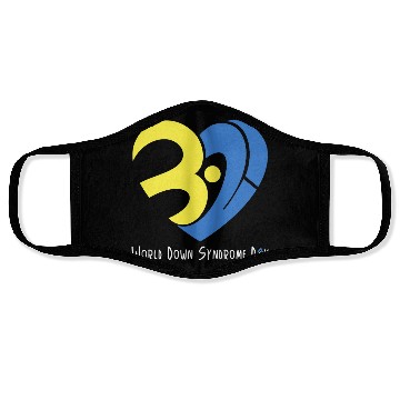 Discover Love World Down Syndrome Awareness Day Love 3 Face Masks
