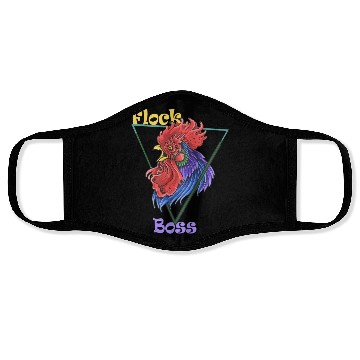 Discover Chicken Farmer Flock Boss Face Masks
