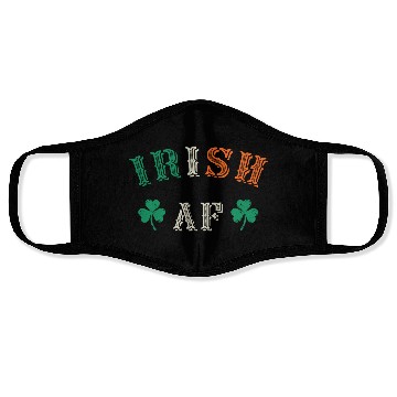 Discover Irish Af Funny St Patricks Day Drinking Face Masks