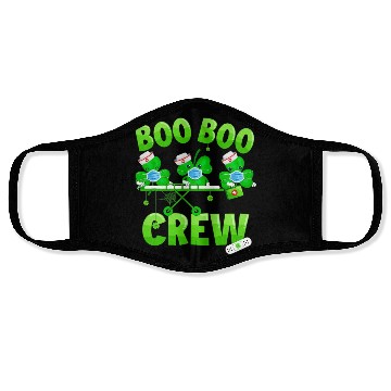 Discover Boo Boo Crew Nurse St Patricks Day Shamrock Face Masks