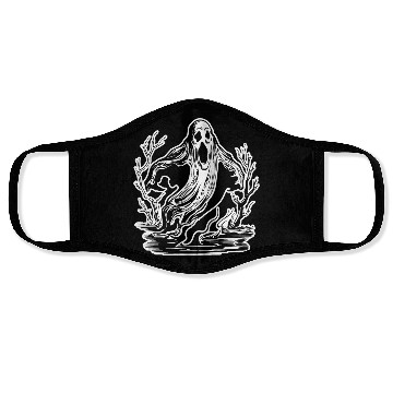 Discover Ghost Halloween Spooky Face Masks