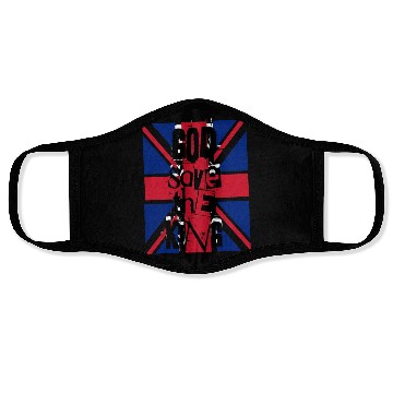 Discover God Save The King Charles British Royal Punk Face Masks