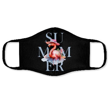 Discover Summer Flamingo Face Masks