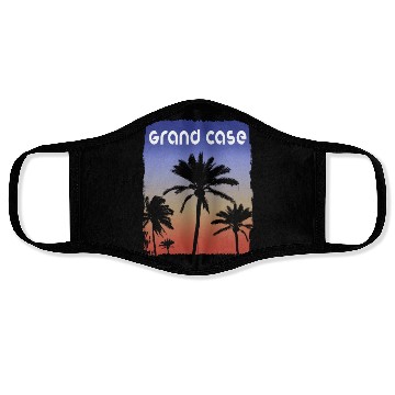 Discover Grand Case Saint Martin Sunset Vacation Souvenir Face Masks