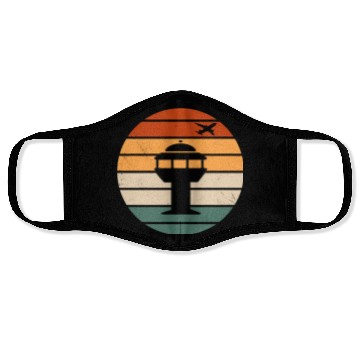 Discover Retro Air Traffic Control Tower Face Masks
