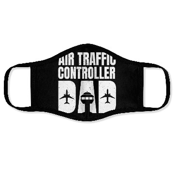 Discover Air Traffic Controller Dad Father's Day Face Masks