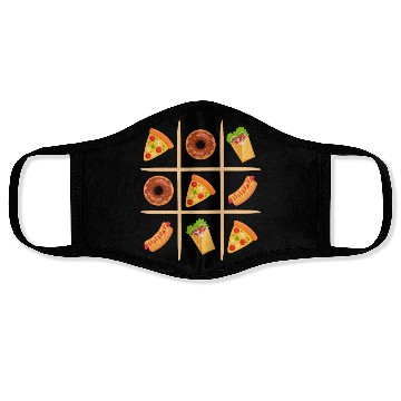 Discover Tic Tac Toe Pizza Wins Face Masks