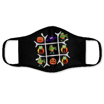 Discover Tic Tac Toe Zombie Wins Face Masks