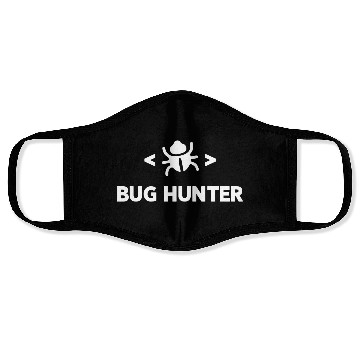 Discover Bug Hunter funny debugger Face Masks