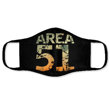 Discover Area 51 UFO Design Face Masks