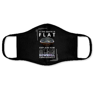 Discover FLAT EARTH Face Masks