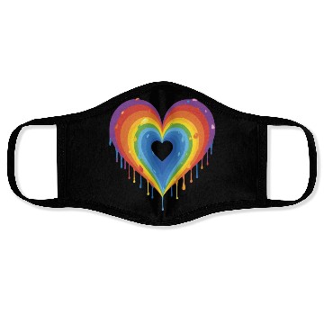Discover Embrace LGBT Pride: Rainbow Heart, Gay, Lesbian, Face Masks