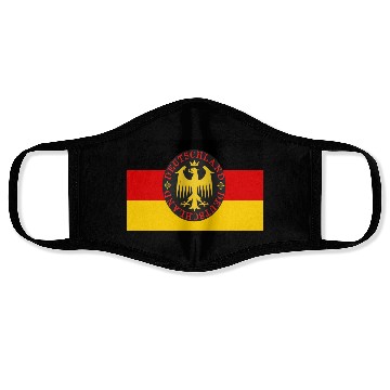 Discover German Flag With Teutonic Eagle Face Masks
