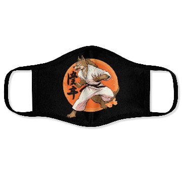 Discover Karate Wolf Martial Arts Wolf Design Face Masks