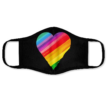 Discover Pride Heart Face Masks