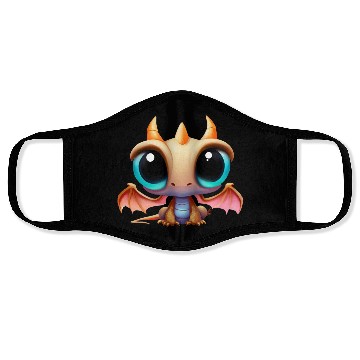 Discover CUTE DRAGON FANTASY MEDIEVAL TIMES Face Masks