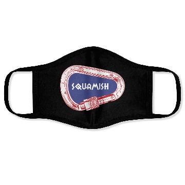 Discover Squamish Rock Climbing Carabiner Face Masks