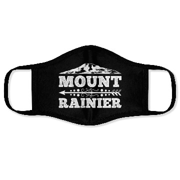 Discover Mount Rainier climber Hiker Mountains Face Masks