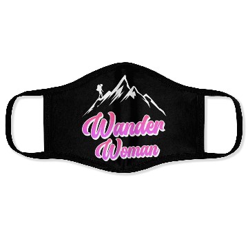 Discover Wanderwoman Hiker Mountaineer Wanderlust Face Masks